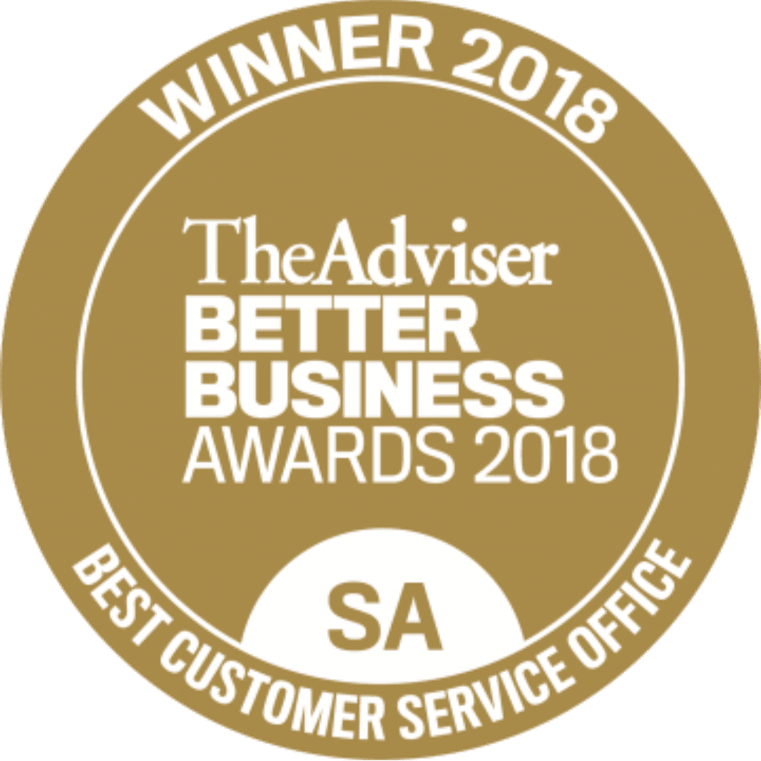 WINNER - 2018 - BETTER BUSINESS AWARDS - BEST CUSTOMER SERVICE OFFICE