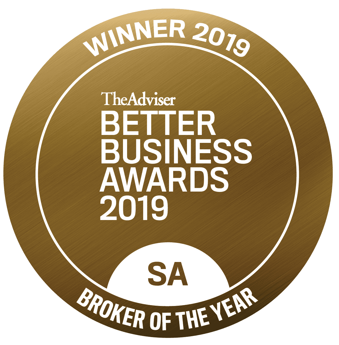 WINNER - 2019 - BETTER BUSINESS AWARDS - BROKER OF THE YEAR