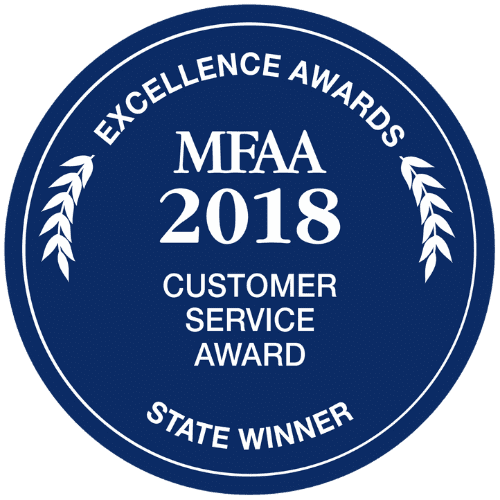WINNER - 2018 - MFAA - BEST CUSTOMER SERVICE OFFICE