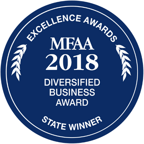 WINNER - 2018 - MFAA - DIVERSIFIED BUSINESS AWARD